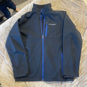 Columbia Men's Black Performance Jacket with Blue Trim